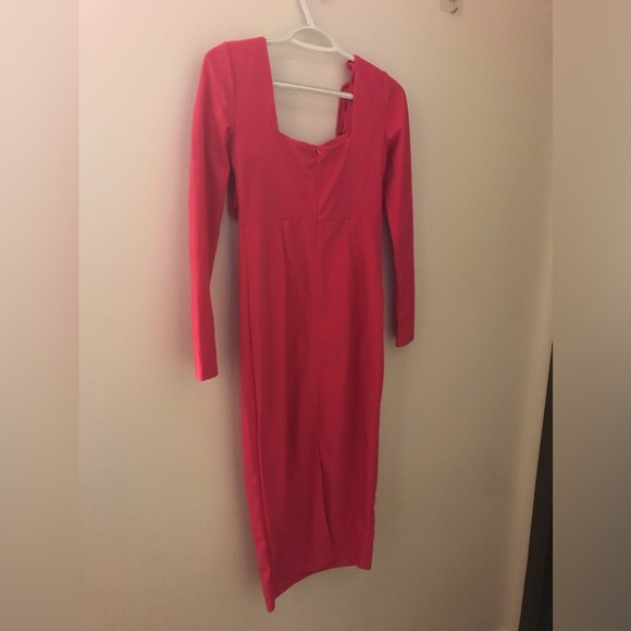 *3 for 25 Bundle and Save.SHEIN Bold Red Long Sleeve Dress - Picture 2 of 2